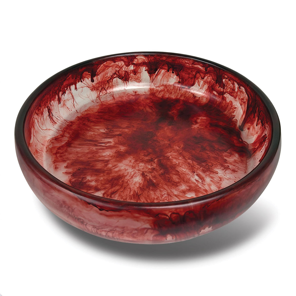 Urban Attitude GAB Extra Large Decorative Resin Bowl - Berry Red (59.5cm W x 12.5cm H)