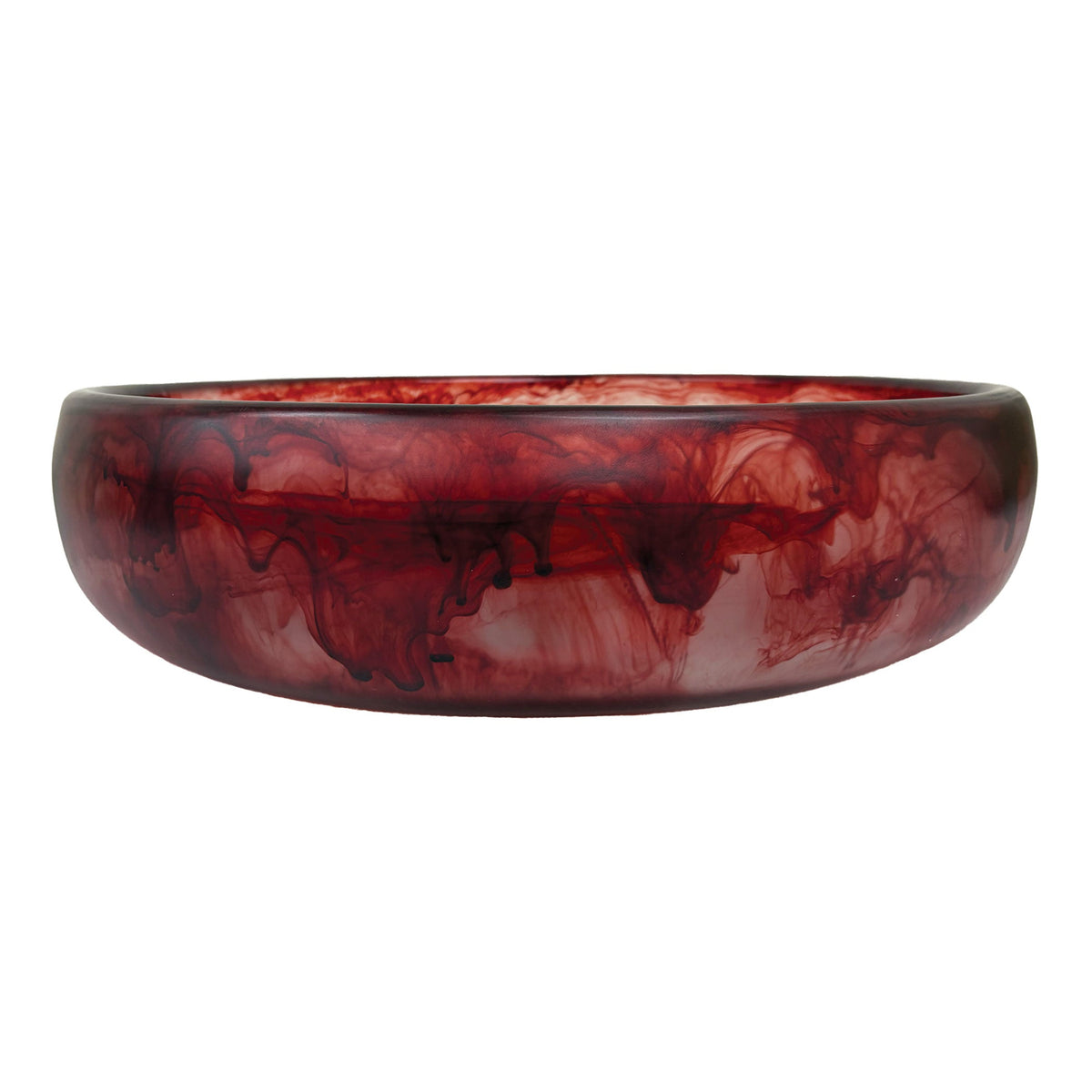 Urban Attitude GAB Extra Large Decorative Resin Bowl - Berry Red (59.5cm W x 12.5cm H)