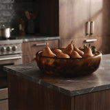 Urban Attitude GAB Extra Large Decorative Resin Bowl - Dark Cocoa (59.5cm W x 12.5cm H)