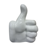 Urban Attitude Thumbs Up Hand Resin Statue - Gloss White (Decorative Sculpture)