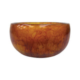 Urban Attitude INDI Medium Decorative Resin Bowl - Burnt Amber (26cm W x 12cm H)