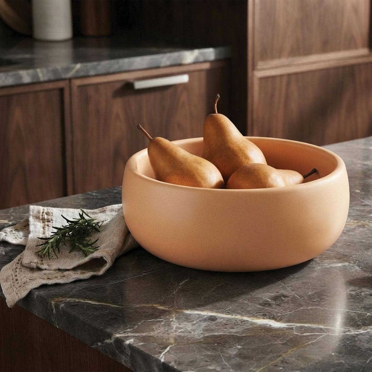 Urban Attitude INDI Medium Decorative Resin Bowl - Stone Ivory (26cm W x 12cm H)