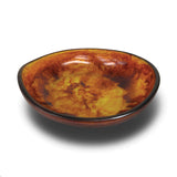 Urban Attitude JADE Medium Decorative Resin Bowl - Burnt Amber (28cm L x 27cm W)