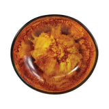 Urban Attitude JADE Medium Decorative Resin Bowl - Burnt Amber (28cm L x 27cm W)