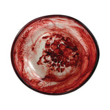 Urban Attitude JADE Medium Decorative Resin Bowl - Berry Red (28cm L x 27cm W)