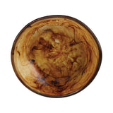 Urban Attitude JADE Medium Decorative Resin Bowl - Dark Cocoa (28cm L x 27cm W)