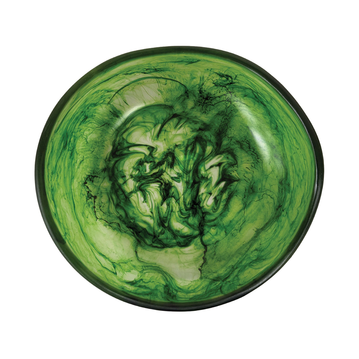 Urban Attitude JADE Medium Decorative Resin Bowl - Sage Mist (28cm L x 27cm W)