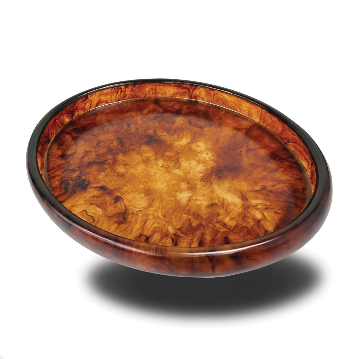 Urban Attitude MIA Extra Large Decorative Resin Bowl - Dark Cocoa (49cm L x 37cm W)