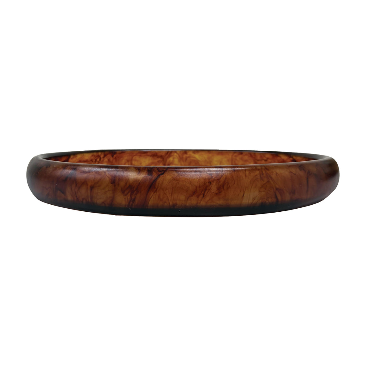 Urban Attitude MIA Extra Large Decorative Resin Bowl - Dark Cocoa (49cm L x 37cm W)