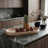 Urban Attitude MIA Extra Large Decorative Resin Bowl - Stone Ivory (49cm L x 37cm W)