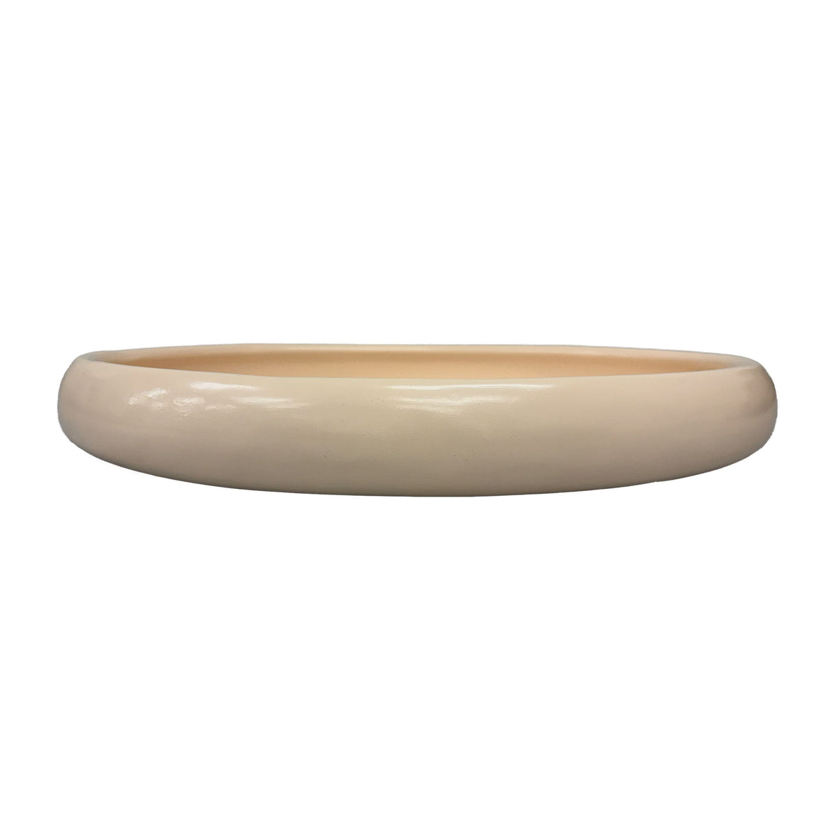Urban Attitude MIA Extra Large Decorative Resin Bowl - Stone Ivory (49cm L x 37cm W)