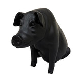 Urban Attitude Pig Resin Money Box - Matte Black (Piggy Bank)