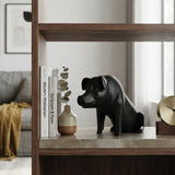 Urban Attitude Pig Resin Money Box - Matte Black (Piggy Bank)