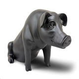 Urban Attitude Pig Resin Money Box - Matte Black (Piggy Bank)