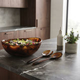Urban Attitude RAQS Resin Salad Bowl - Dark Cocoa (31cm L x 29.5cm W)