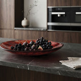 Urban Attitude SHAY Extra Large Decorative Resin Bowl - Berry Red (60cm L x 52.5cm W)