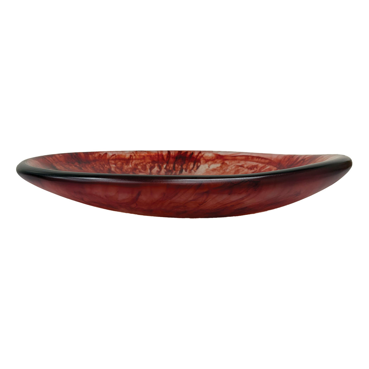 Urban Attitude SHAY Extra Large Decorative Resin Bowl - Berry Red (60cm L x 52.5cm W)