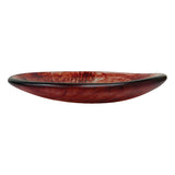 Urban Attitude SHAY Extra Large Decorative Resin Bowl - Berry Red (60cm L x 52.5cm W)