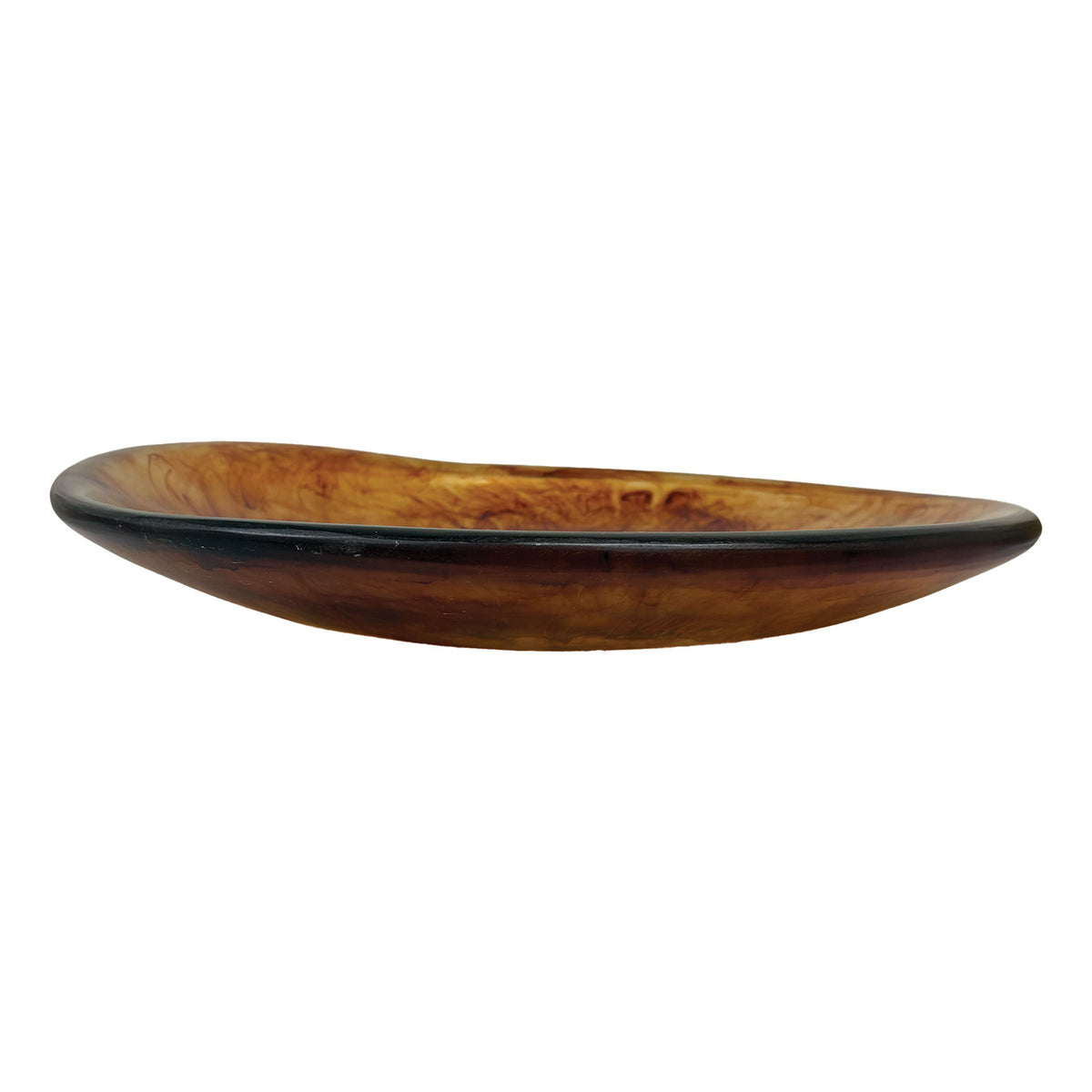 Urban Attitude SHAY Extra Large Decorative Resin Bowl - Dark Cocoa (60cm L x 52.5cm W)