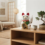 Urban Attitude Cheeky Un-Lucky Cat Resin Statue (Middle Finger Maneki-Neko Novelty Decor)