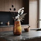Urban Attitude RACH Large Resin Vase - Burnt Amber (25.5cm H x 17cm W)