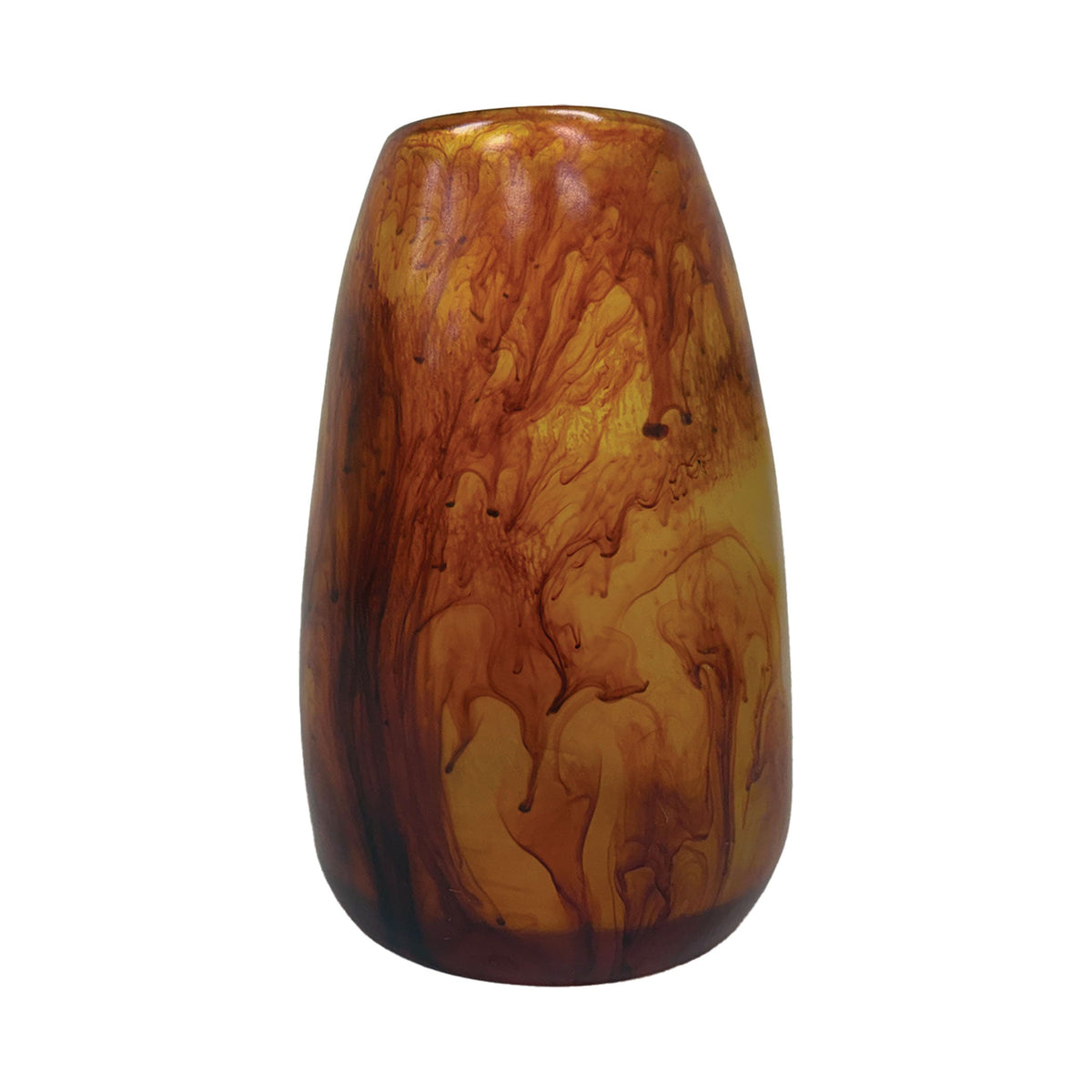 Urban Attitude RACH Large Resin Vase - Burnt Amber (25.5cm H x 17cm W)