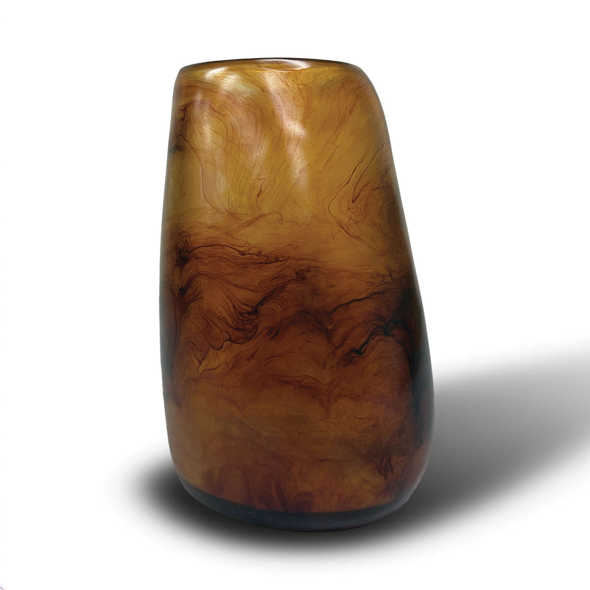 Urban Attitude RACH Large Resin Vase - Dark Cocoa (25.5cm H x 17cm W)