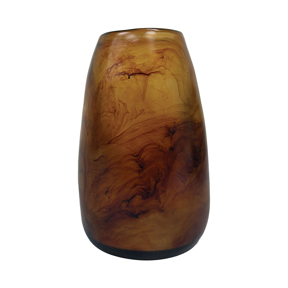 Urban Attitude RACH Large Resin Vase - Dark Cocoa (25.5cm H x 17cm W)