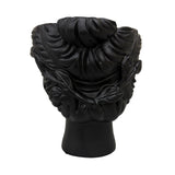 Urban Attitude Venus Head Resin Planter - Matte Black (Sculptural Plant Pot)