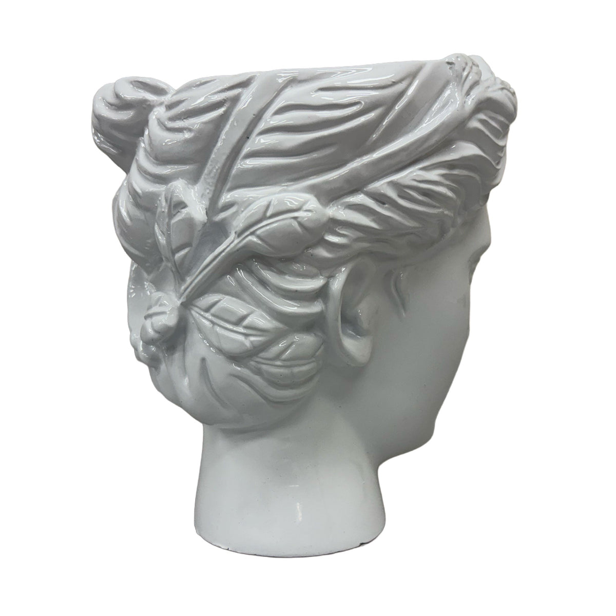 Urban Attitude Venus Head Resin Planter - Matte White (Sculptural Plant Pot)